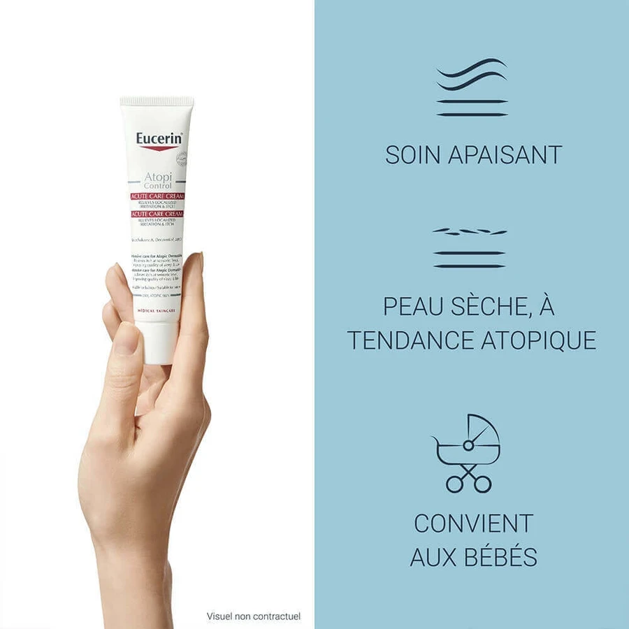 Eucerin Atopicontrol Інтенсивний заспокійливий крем для сухої атопічної шкіри 40 мл: ціни та характеристики