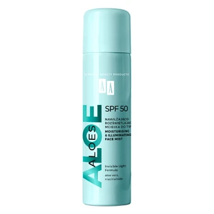 AA Aloe Vera, увлажняющая защитная дымка, SPF 50, 100 мл