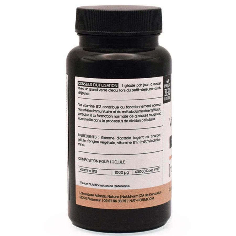 Nat&Form Вітаміни B12 30 капсул: ціни та характеристики