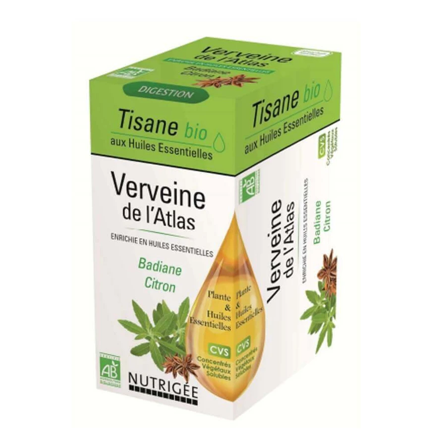 Nutrigée Organic Atlas Вербена трав'яний чай 20 пакетиків: ціни та характеристики