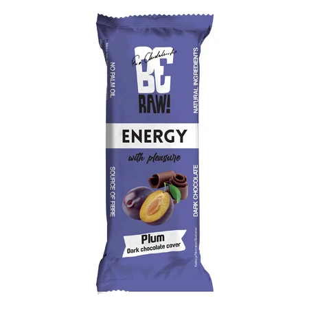 Набір BeRAW! Energy, енергетичний батончик, слива, чорний шоколад, 4 х 40 г: ціни та характеристики
