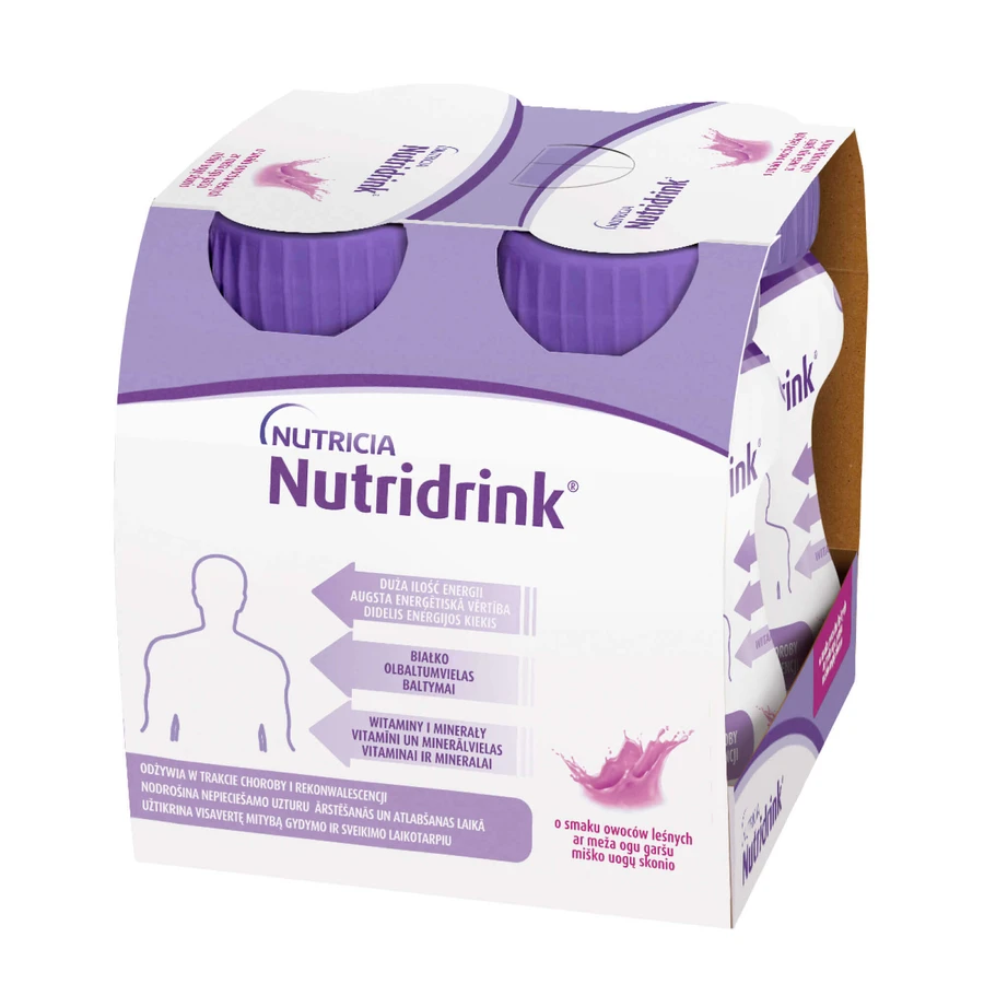 Набор Nutridrink, пищевая добавка, со вкусом лесных фруктов, 8 x 125 мл + буклет с рецептами в подарок: цены и характеристики