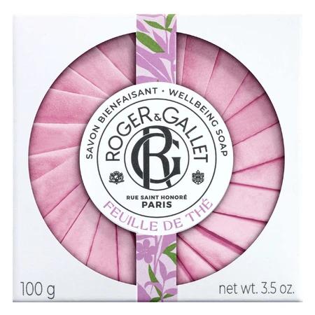 Roger & Gallet Feuille de The, кускове мило, 100 г + безкоштовна мильниця: ціни та характеристики