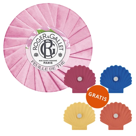 Roger & Gallet Feuille de The, кускове мило, 100 г + безкоштовна мильниця: ціни та характеристики