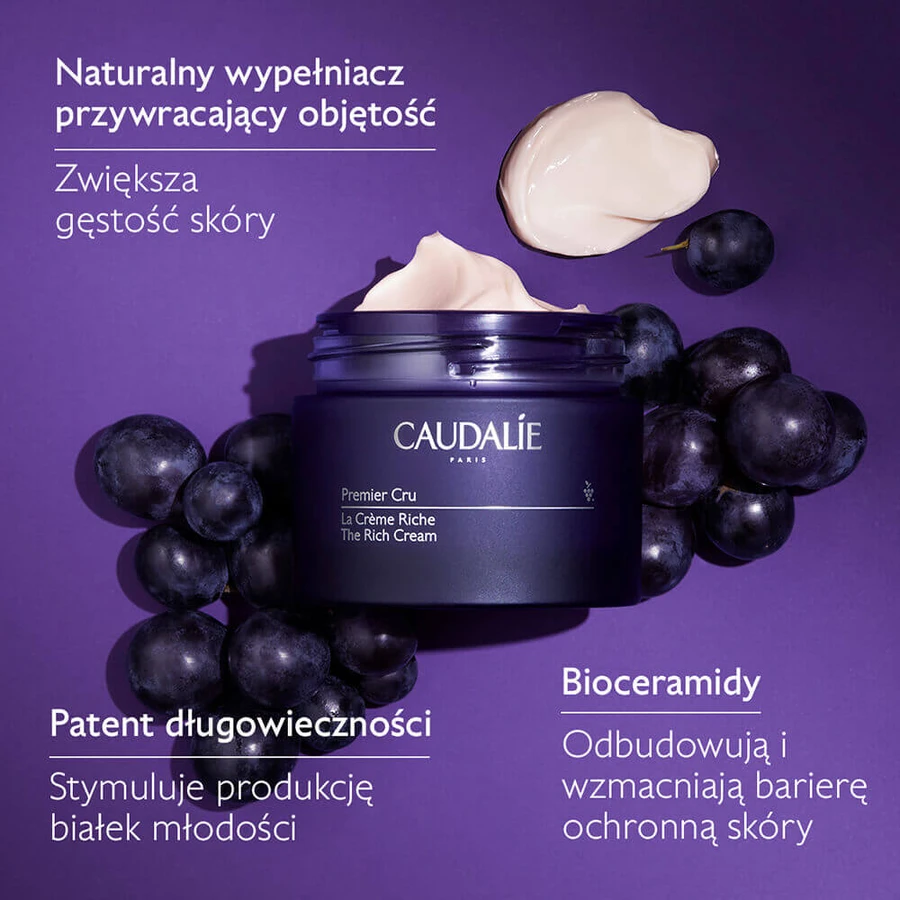 Caudalie Premier Cru, крем для обличчя з насиченою текстурою, 50 мл: ціни та характеристики