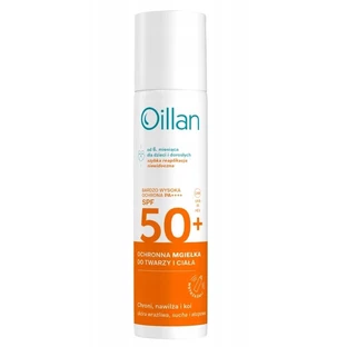 Oillan Protective Sun Mist с SPF50 для чувствительной кожи, 75 мл