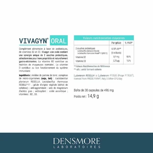 Densmore Vivagyn Intimate Comfort Probiotic 30 капсул