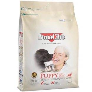 BonaCibo (БонаСибо) Puppy High Energy Chicken&Rice with Anchovy - Сухой корм с мясом курицы, анчоусами и рисом для активных щенков всех пород до 12 месяцев, 15 кг