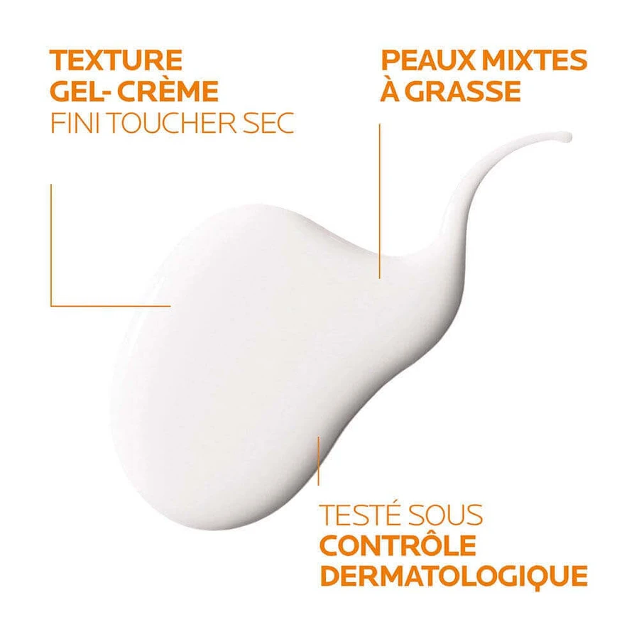 Сонцезахисний крем для обличчя La Roche-Posay Anthelios Gel-Dry Touch з парфумами Spf50+ XL Sans Parfum 50 мл: ціни та характеристики