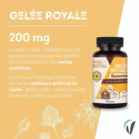 Vitavea Santé Vita'Royal Маточне молочко з медом та лимоном 30 жувальних гумок: ціни та характеристики