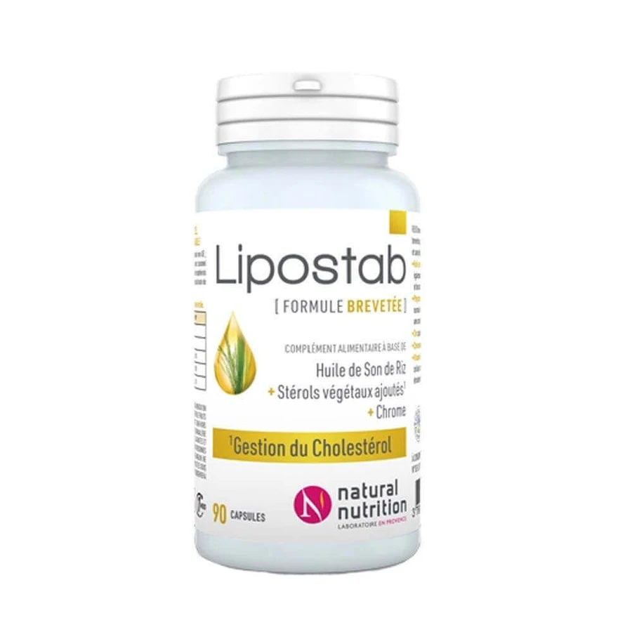 Natural Nutrition Lipostab масло рисовых отрубей для контроля уровня холестерина 90 капсул: цены и характеристики