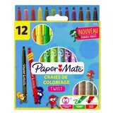 Набір воскових олівців Twist, 12 шт, PaperMate