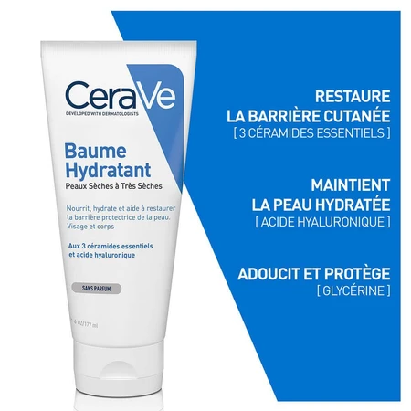 Cerave Зволожуючий бальзам для тіла для сухої та дуже сухої шкіри 50мл: ціни та характеристики