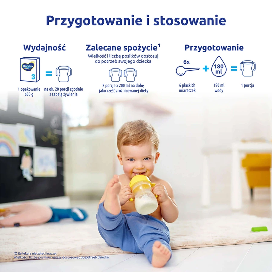 Набор Bebiko Junior 3 Nutriflor Expert, питательная молочная смесь, старше 1 года, 3 x 600 г + бидон с соломинкой Boon, Swig, 265 мл бесплатно: цены и характеристики