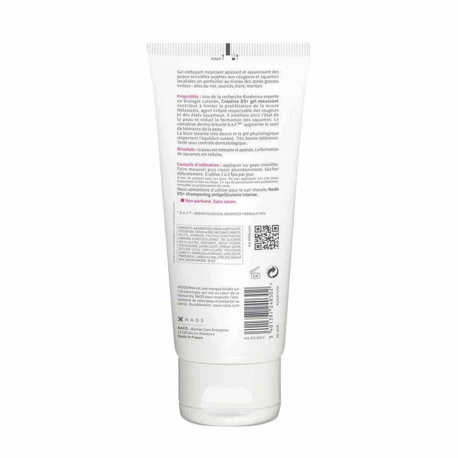 Bioderma Crealine Заспокійливий та очищувальний гель для вмивання Ds+ 200 мл: ціни та характеристики