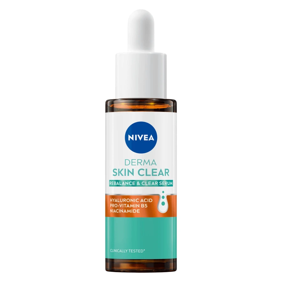 Nivea Derma Skin Clear, нормалізуюча сироватка, шкіра, схильна до недосконалостей, 30 мл: ціни та характеристики