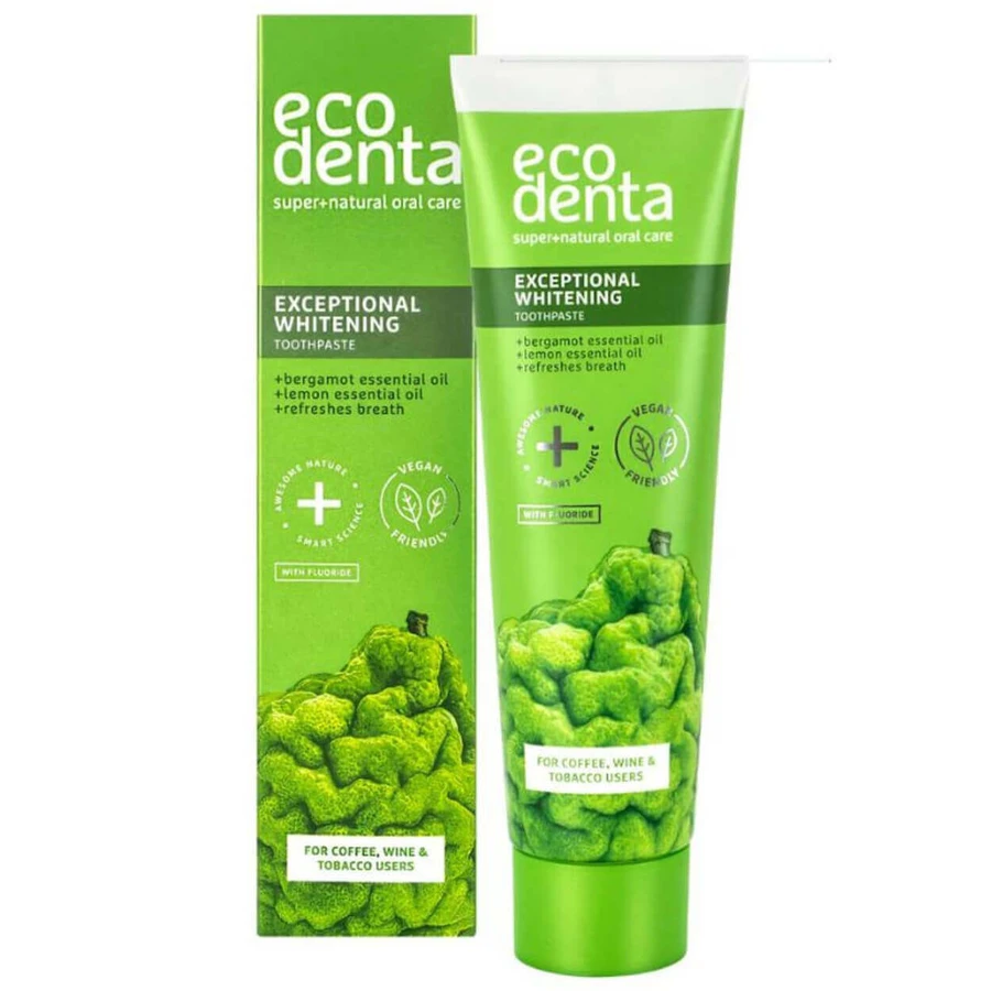 Ecodenta, відбілююча зубна паста з ефірними оліями бергамоту, лимону та календули, 100 мл: ціни та характеристики