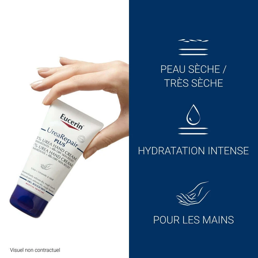 Крем для рук Eucerin UreaRepair Plus 5% сечовина для сухої шкіри 75 мл: ціни та характеристики