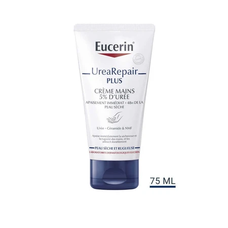 Крем для рук Eucerin UreaRepair Plus 5% сечовина для сухої шкіри 75 мл: ціни та характеристики