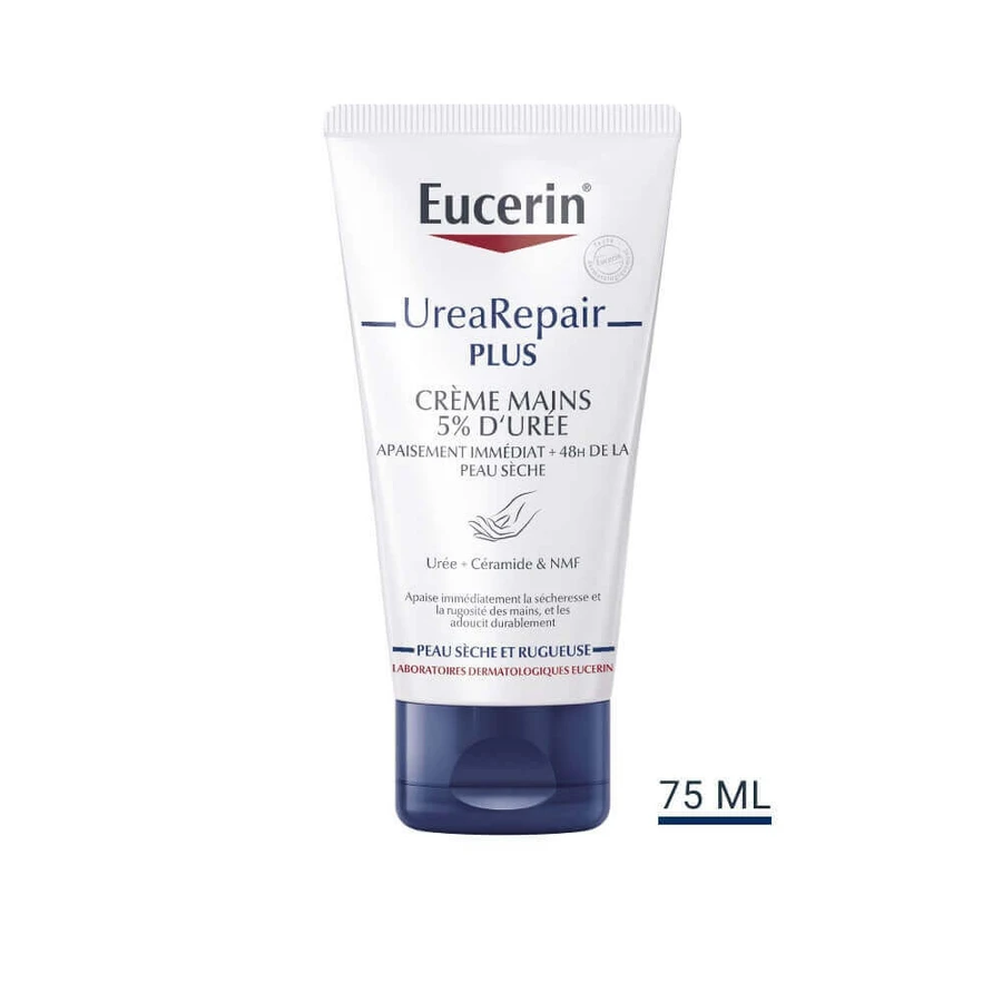 Крем для рук Eucerin UreaRepair Plus 5% сечовина для сухої шкіри 75 мл: ціни та характеристики