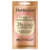 Perfecta 24K Gold & Rose Oil, Сильно регенерирующая маска против морщин, 8 мл