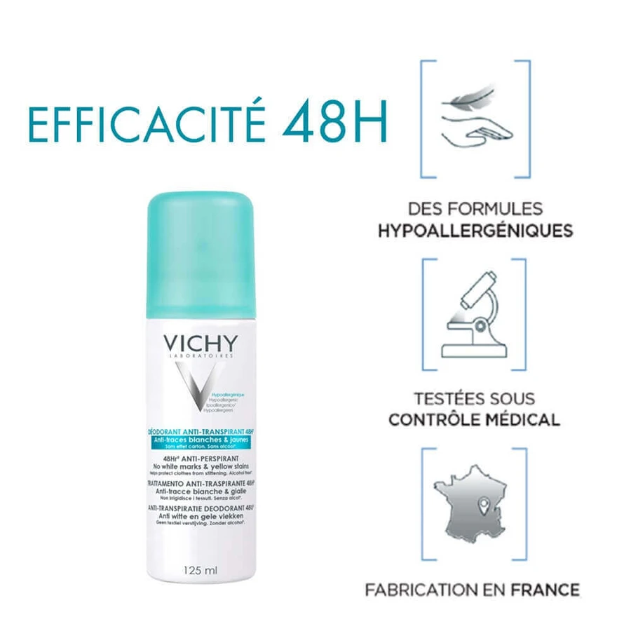 Дезодорант-антиперспірант-спрей Vichy 2х125мл: ціни та характеристики