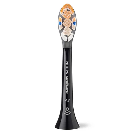 Philips, сменные насадки для звуковой зубной щетки Sonicare A3 Premium All-in-One, черные, 2 шт.: цены и характеристики