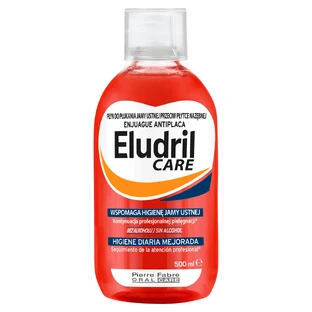 Набір Eludril Care, apă de gură împotriva plăcii bacteriene, 2 x 500 мл