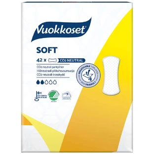 Vuokkoset White, гигиенические прокладки, мягкие, 42 шт.
