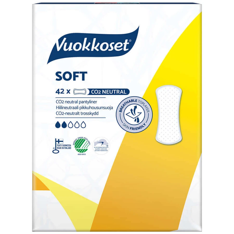Vuokkoset White, гигиенические прокладки, мягкие, 42 шт.: цены и характеристики