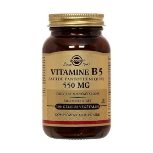 Solgar Вітаміни B5 (пантотенова кислота) 50 Gelule Beauté Peau, Cheveux, Ongles 50 gélules végétales