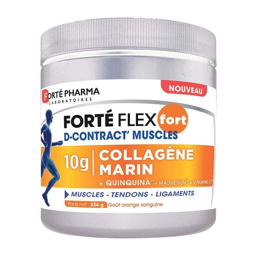 Forté Pharma Forté Flex Fort D-Contract м'язи з колагеном 10г зі смаком кривавого апельсина 334г: ціни та характеристики