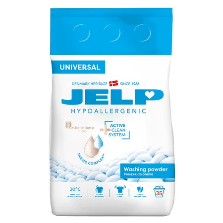 Jelp Hypoallergenic, гипоаллергенный стиральный порошок, универсальный, 2,1 кг + бесплатный плюшевый мишка: цены и характеристики