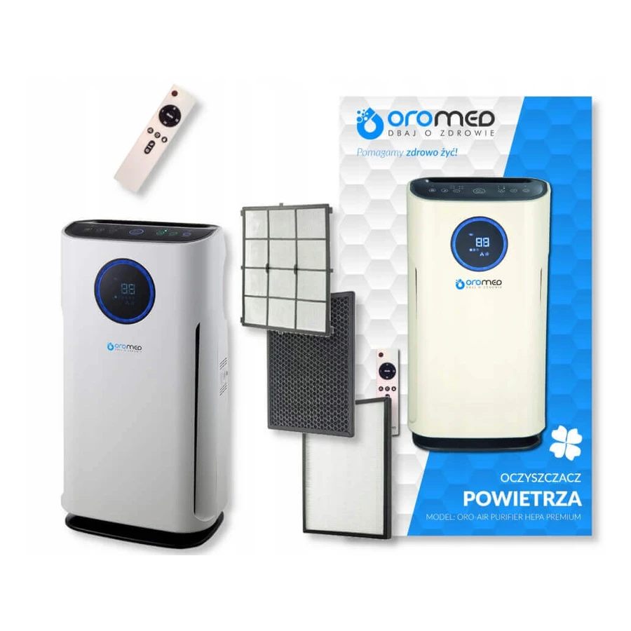 Очищувач повітря Oromed ORO-AIR PURIFIER HEPA PREMIUM + пульт дистанційного керування: ціни та характеристики