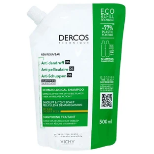 Шампунь для сухого волосся Vichy Dercos Eco Refill Dandruff & Itch Treating Shampoo Dry Hairу, 500 мл