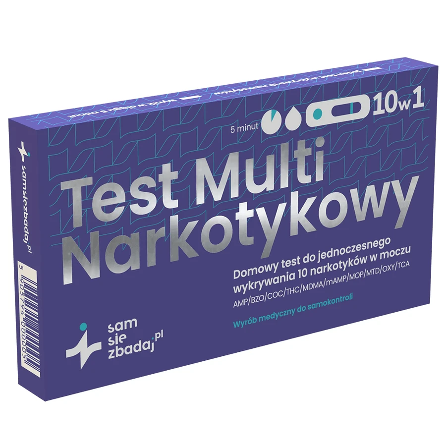 Перевір себе Multi Drug Test 10in1, домашній тест на виявлення 10 наркотиків у сечі, 1 шт.: ціни та характеристики