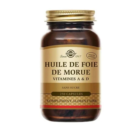 Solgar Huile De Foie De Morue Vitamines A et D Vitalité 250 Gélules: цены и характеристики