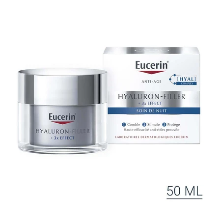 Eucerin Hyaluron-Filler + 3x Effect Антивозрастной ночной крем 50 мл: цены и характеристики