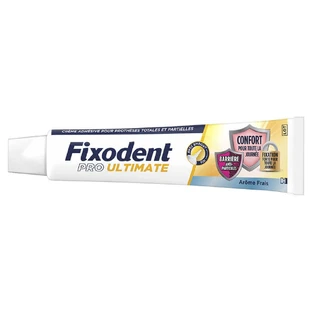 Fixodent Pro Ultimate Адгезивный крем для полных и частичных зубных протезов Свежесть 57 мл