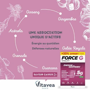 Vitavea Santé Force G Vitality Daily Energy 20 ампул