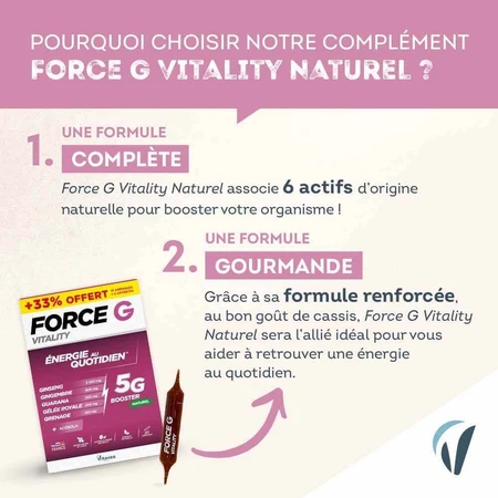 Vitavea Santé Force G Vitality Daily Energy 20 ампул: цены и характеристики