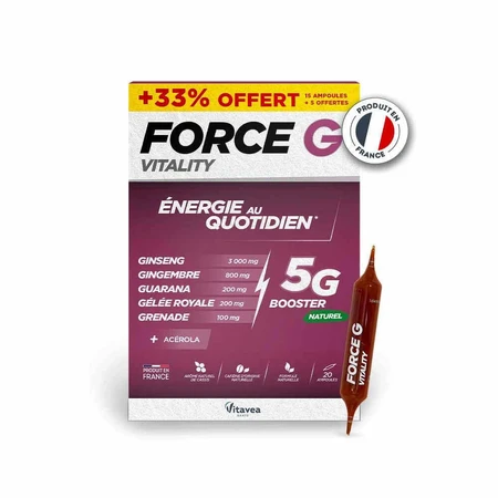 Vitavea Santé Force G Vitality Daily Energy 20 ампул: цены и характеристики