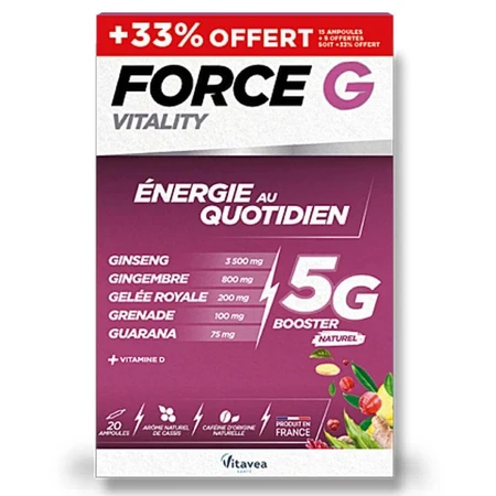 Vitavea Santé Force G Vitality Daily Energy 20 ампул: цены и характеристики