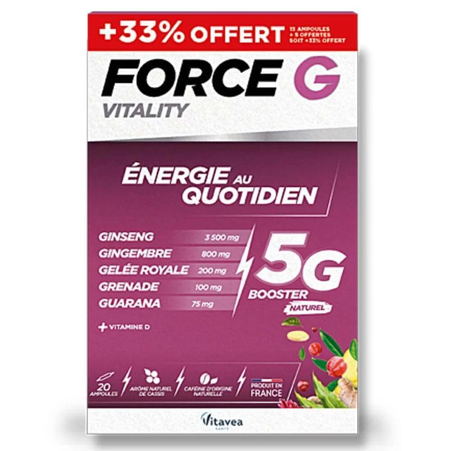 Vitavea Santé Force G Vitality Daily Energy 20 ампул: цены и характеристики