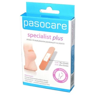 Пластыри Pasocare Specialist Plus, для ссадин, набор, 10 штук