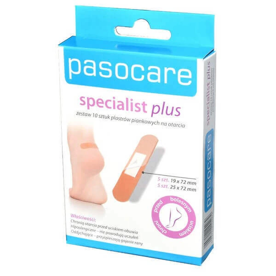 Пластыри Pasocare Specialist Plus, для ссадин, набор, 10 штук: цены и характеристики