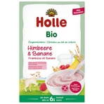 Holle Bio terci de orez, zmeură și banane cu lapte de capră, fără gluten, de la 6 luni, 200 g: цены и характеристики