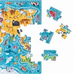 CzuCzu Puzzlove Животные Карта мира, пазл для детей, от 4 лет, 60 элементов: цены и характеристики