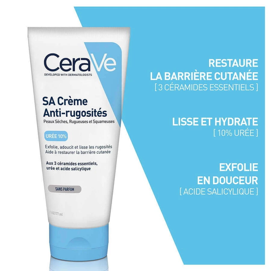Cerave Body SA Разглаживающий крем 10% мочевины и салициловой кислоты для сухой кожи 177 мл: цены и характеристики