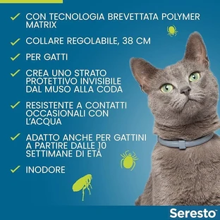 Антипаразитарный ошейник Seresto для кошек